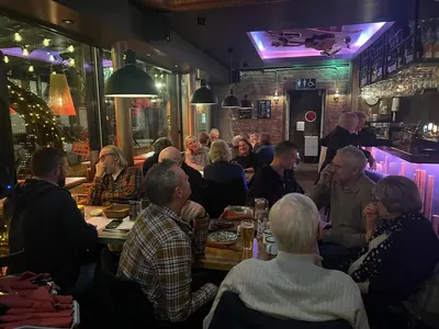 Bar-stemning en livlig kveld