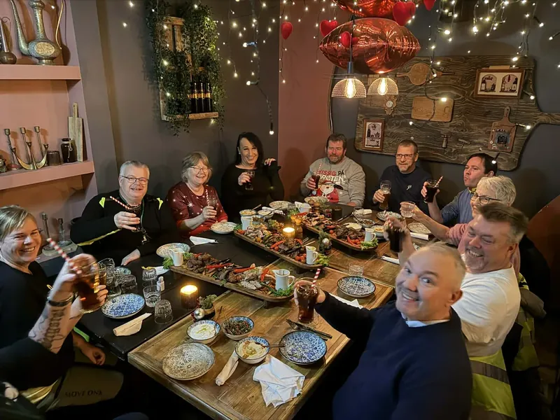 Juleselskap i restauranten